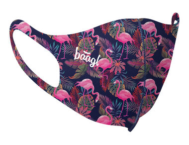 BAAGL Antibakterialní rouška pro děti Flamingo / 14.5x10.5 cm / ionty stříbra