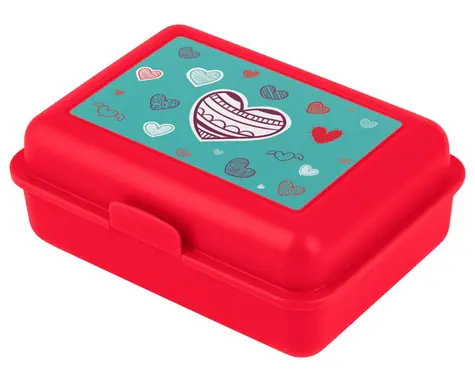 BAAGL Box na svačinu Srdce / 17.8x12.2x6 cm
