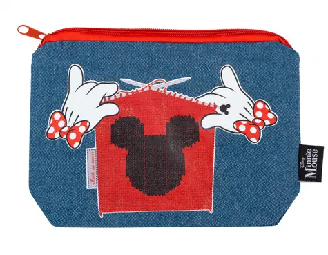 Presco Group Džínový penál etue Minnie / 20x14 cm