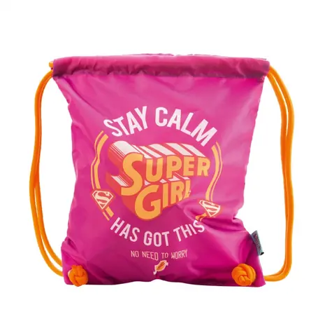 Presco Group Sáček na obuv Supergirl – STAY CALM / 34x42 cm