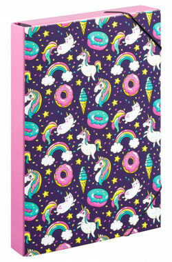 BAAGL Desky na školní sešity A4 Jumbo Jednorožec / 23x32x5 cm