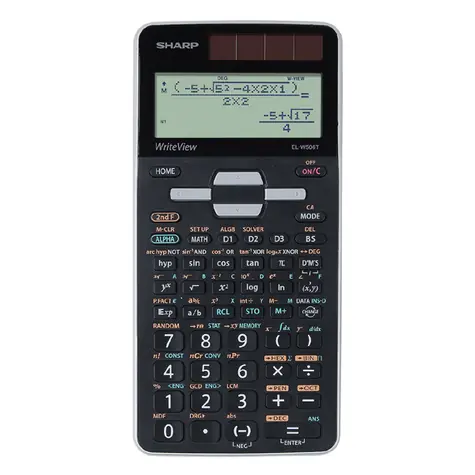 SHARP EL-W506T-GY černo-šedá / Kalkulačka vědecká / bodový displej
