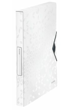 Leitz WOW PP Box na dokumenty bílá / 250 listů A4 / Šíře hřbetu 30 mm