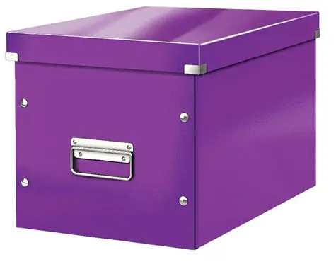 Leitz Click&Store Čtvercová krabice velikost L (A4) purpurová