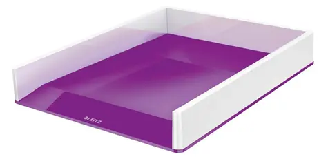 Leitz WOW Odkladač dvoubarevný bílo-fialová