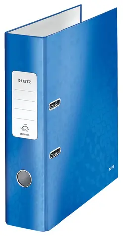 Leitz 180° WOW Polaminovaný pákový pořadač A4 80mm modrá / až 600 listů A4