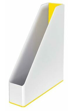 Leitz WOW Stojan na časopisy dvoubarevný bílo-žlutá