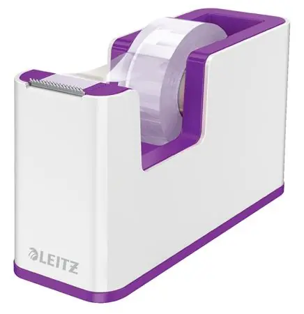 Leitz WOW Odvíječ pásky bílo-fialová / Na pásky do 19 mm x 33 m