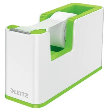 Leitz WOW Odvíječ pásky bílo-zelená / Na pásky do 19 mm x 33 m