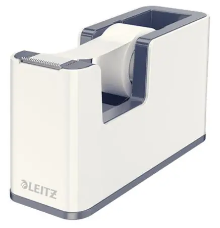 Leitz WOW Odvíječ pásky bílo-šedá / Na pásky do 19 mm x 33 m