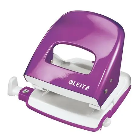 Leitz NeXXt WOW 5008 Stolní děrovačka purpurová / 3 mm / až 30 listů