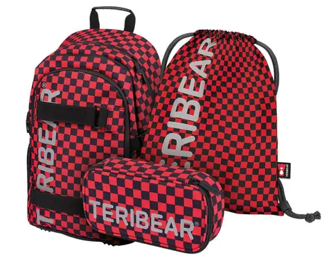 BAAGL SET 3 - Školní set Skate TERIBEAR / batoh / penál / sáček