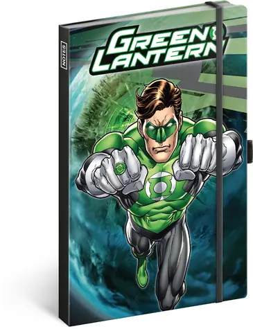 Presco Group Notes Green Lantern / linkovaný / 13 × 21 cm