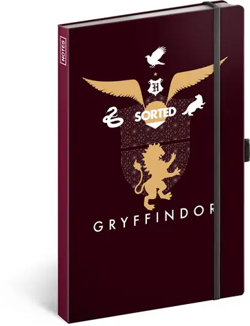 Presco Group Notes Harry Potter – Gryffindor / linkovaný / 13 × 21 cm