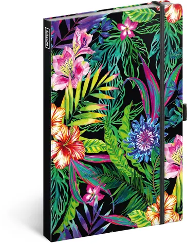 Presco Group Notes Tropical / linkovaný / 13 × 21 cm