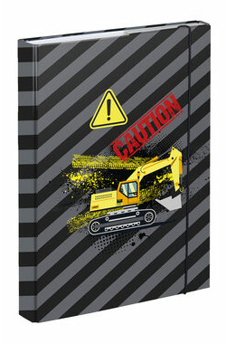 BAAGL Desky na školní sešity A5 Bagr / 17x23x3 cm