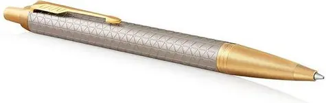 PARKER IM Premium Warm Grey GT hrot M / kuličková tužka / barva náplně: modrá