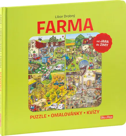 Presco Group FARMA – Puzzle & omalovánky & kvízy