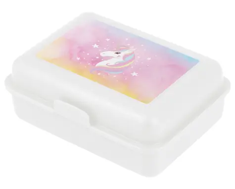 BAAGL Box na svačinu Rainbow Unicorn  / 17.8x6x12.2 cm