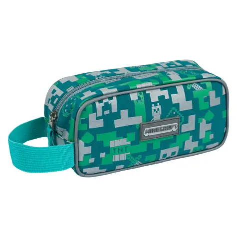 MINECRAFT penál Silver Creeper / 20x9x7 cm