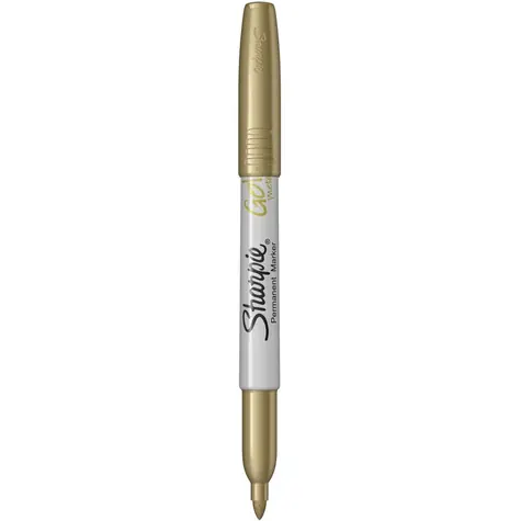 Sharpie Metallic Popisovač permanentní 1.4mm 12ks zlatý