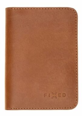 FIXED Wallet XL Kožená peněženka z pravé hovězí kůže hnědá