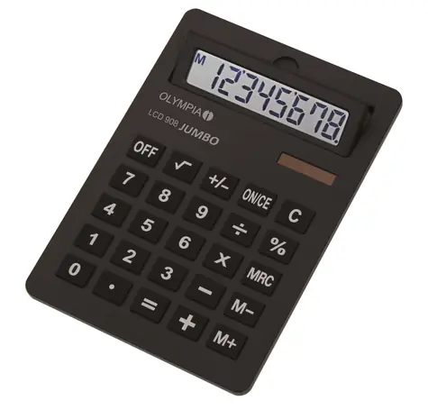 Olympia LCD-908 / kalkulačka / 8 číslic / baterie & solární panel