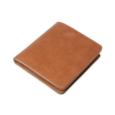 FIXED Kožená peněženka Classic Wallet z pravé hovězí kůže hnědá