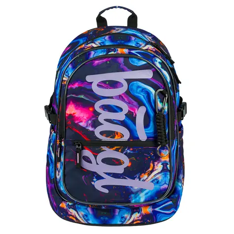 BAAGL Školní batoh Core Marble / 25 l / vhodná od 3. třídy