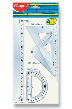 MAPED Sada pravítek Classic 4ks (mix)