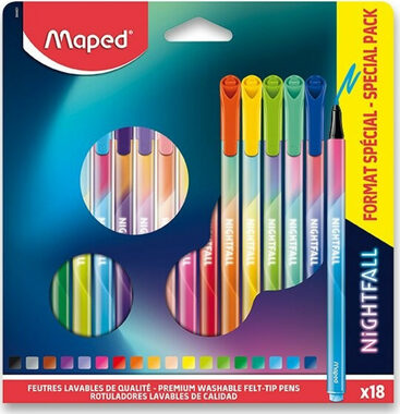 MAPED Fixy Color´Peps Deco Nightfall 18 barev