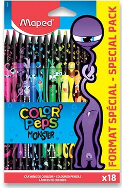MAPED Pastelky Color'Peps Monster 18ks