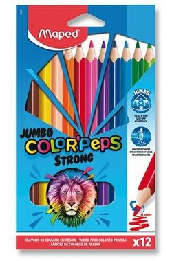 MAPED Pastelky Color'Peps Strong Jumbo 12ks