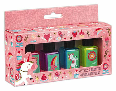 JANOD Zvýrazňovače Jednorožec 4ks