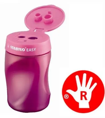 STABILO® EASYsharpener Ořezávátko pro praváky růžové