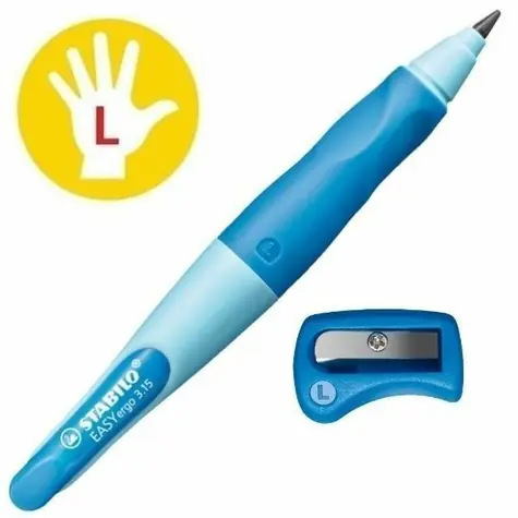 STABILO® EASYergo 3.15 světle modrá/tmavě modrá - vč. 1 náhradní tuhy