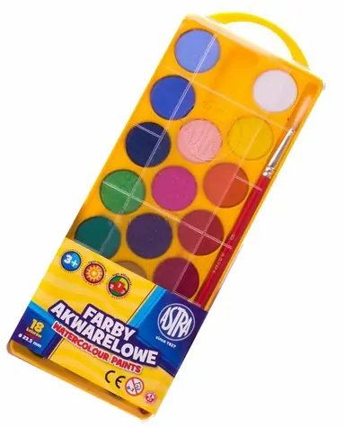 ASTRA Vodové barvy 18ks O23,5mm