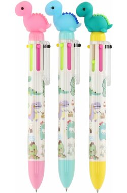 TEDDIES Šestibarevné pero Dinosaurus 1ks (mix)