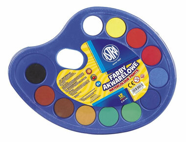 ASTRA Vodové barvy 12ks O3cm