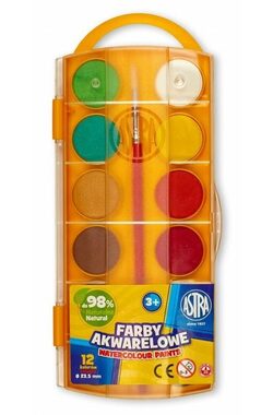 ASTRA Vodové barvy 12ks O23,5mm