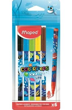 MAPED Fixy Color'Peps Ocean Life Decorated 6ks