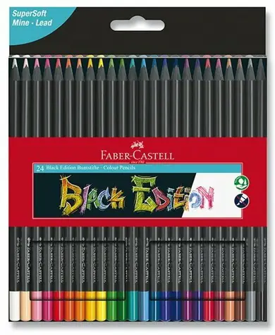 Faber-Castell Pastelky Black Edition 24ks