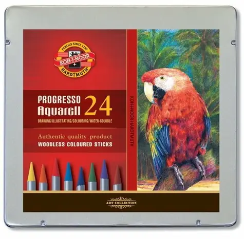 KOH-I-NOOR Umělecké pastelky Progresso Aquarell 8784 - 24 ks