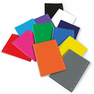 PIGNA Školní sešit 545 Monocromo 1ks (mix) / Formát: A5 / Počet stránek: 40 / Čtverečkovaný (5x5 mm)