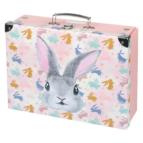 BAAGL Skládací školní kufřík Bunny s kováním / 32.5 x 10.5 x 26 cm
