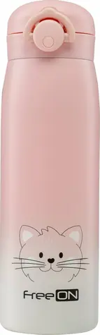 FreeON Termoska nerezová 480 ml - růžová