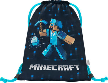 BAAGL Sáček Minecraft Blue Axe / 36 x 46 x 1 cm / 16.5 l