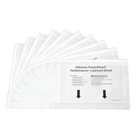Fellowes PowerShred Performance+ čistící olejové listy pro skartovací stroje 10 ks