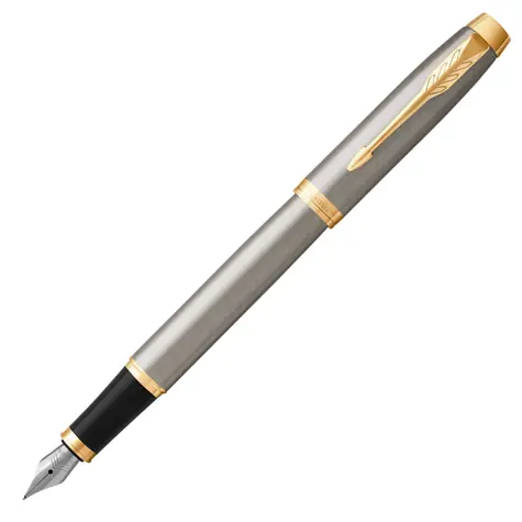 Parker IM Brushed Metal GT / plnicí pero / v krabičce: 1 modrý cartridge