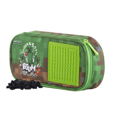 PIXIE CREW & MINECRAFT Studentský penál / 14x6x25cm